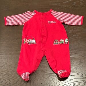 My First Christmas Train Footie (3M)